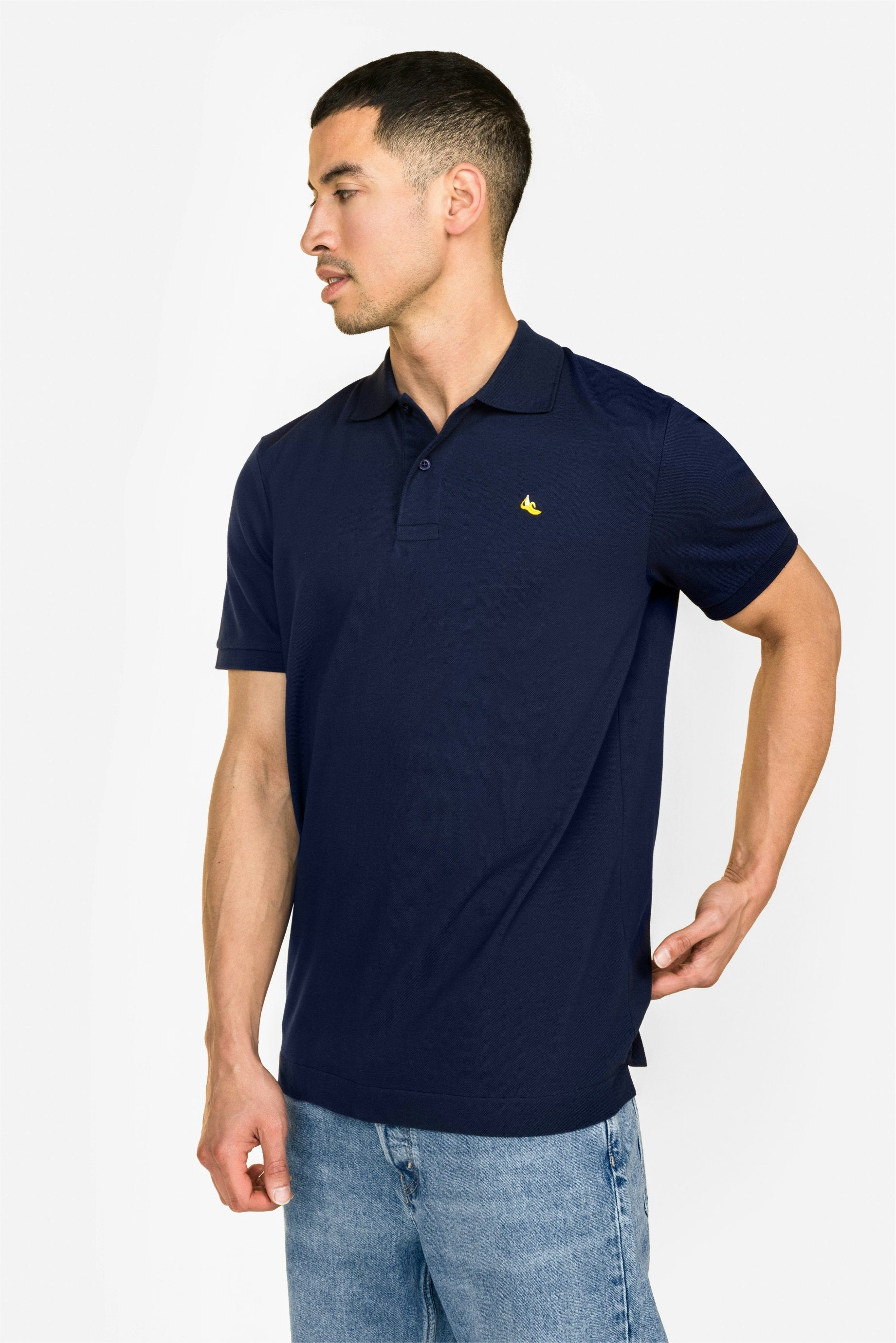 aLORS paris Polo shirt【Nectar】Banane Navy Sexy Banana | A-dam
